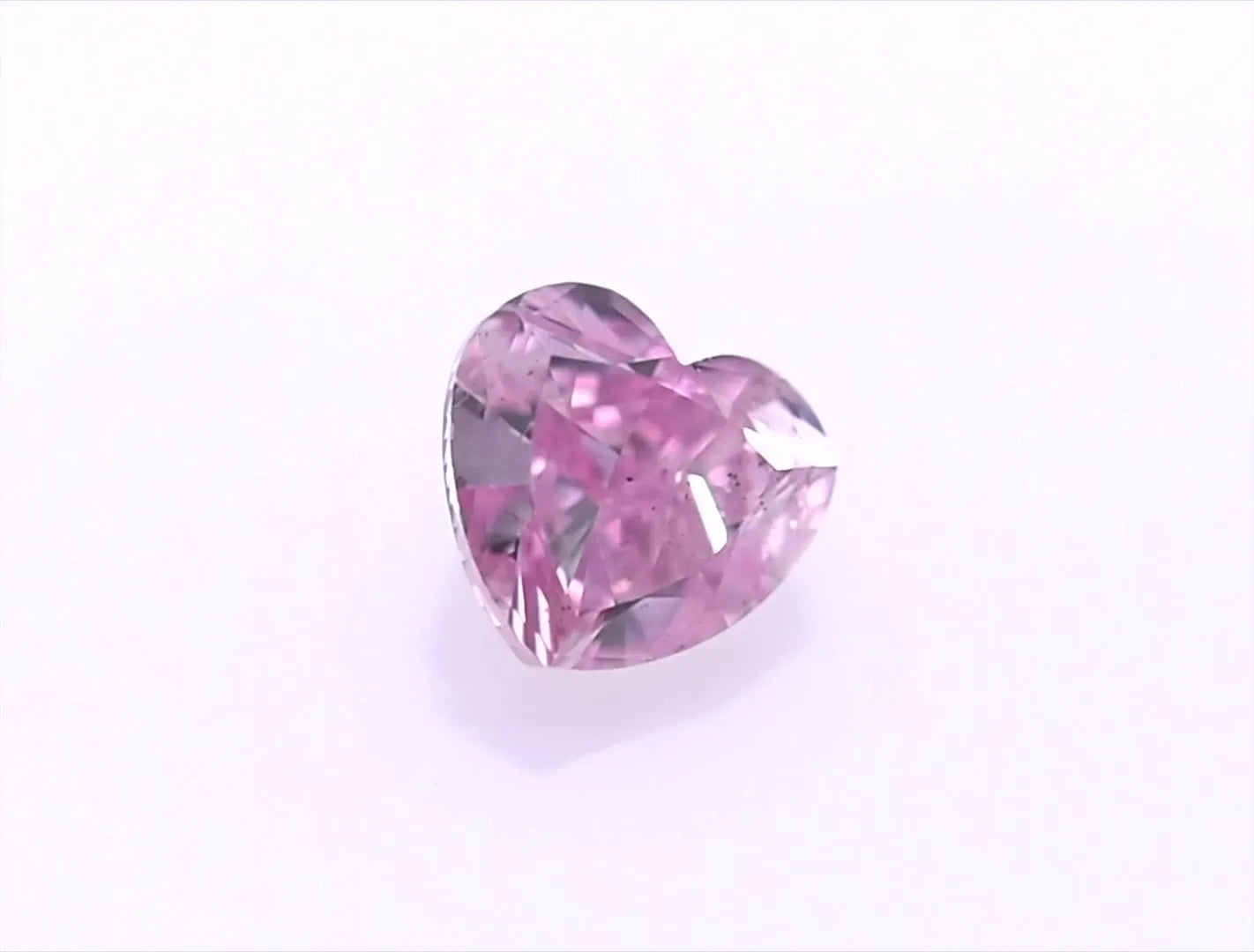 0.52ct Heart Natural Diamond (Colour Fancy Intense Purplish Pink, Clarity SI1, GIA Certified)