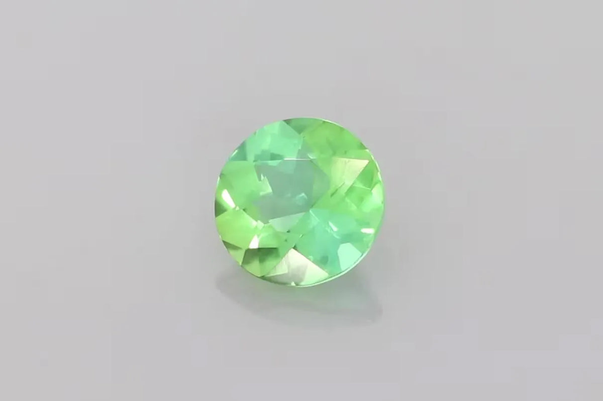 0.79ct Round Natural Tourmaline (Colour Green, Clarity Eye Clean, Cut Faceted)