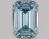 1.07ct Emerald Lab Grown Diamond (Colour Fancy Vivid Blue, Clarity VVS2, IGI Certified)
