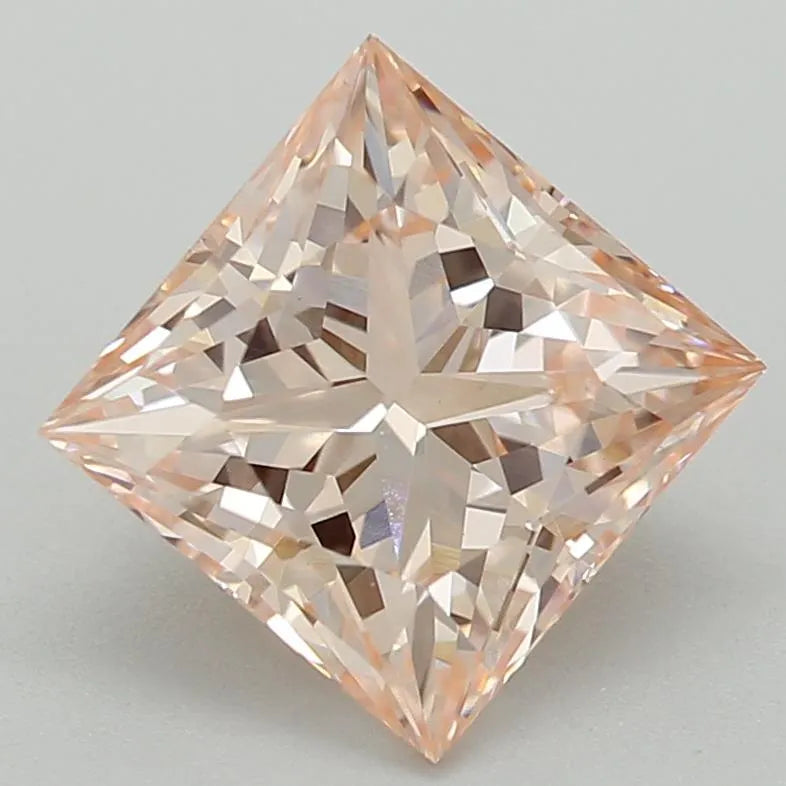 1.09ct Princess Lab Grown Diamond (Colour Fancy Intense Pink, Clarity VVS2, IGI Certified)