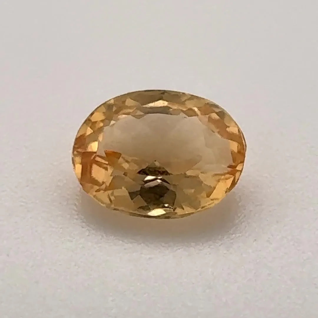 1.14ct Oval Natural Topaz (Colour Yellow, Clarity Eye Clean, Cut Faceted)