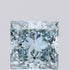 2.52ct Princess Lab Grown Diamond (Colour Fancy Intense Greenish Blue, Clarity VS2, IGI Certified)