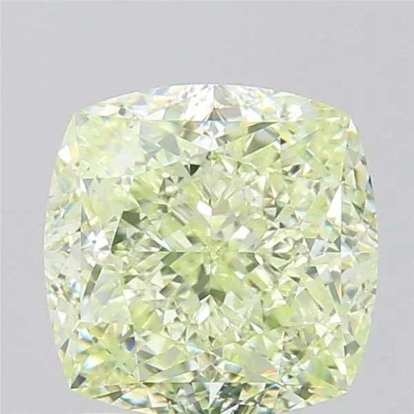 3.05ct Cushion brilliant Natural Diamond (Colour Fancy Green, Clarity VVS2, GIA Certified)