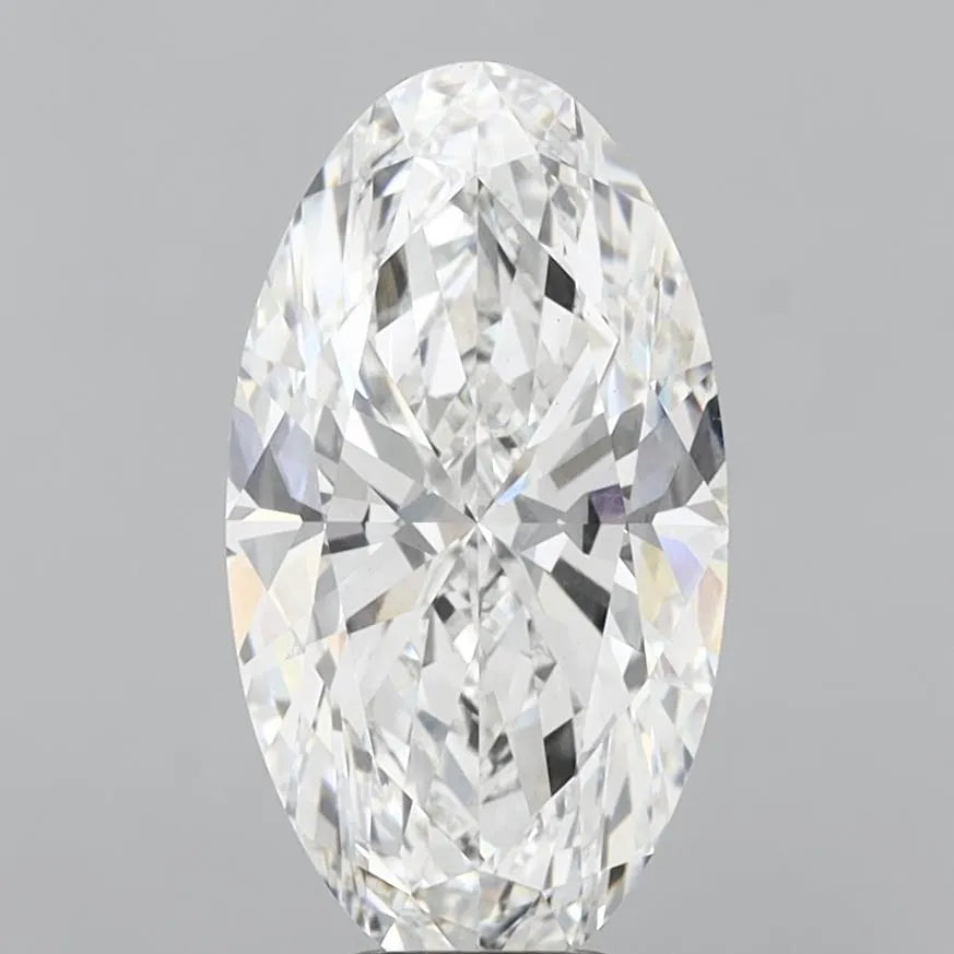 6.58ct Oval Lab Grown Diamond (Colour E, Clarity VS2, IGI Certified)